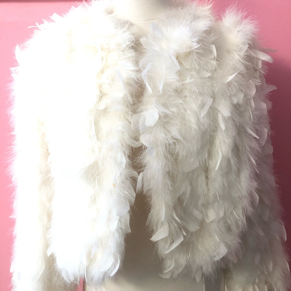 Vintage feather jacket size small